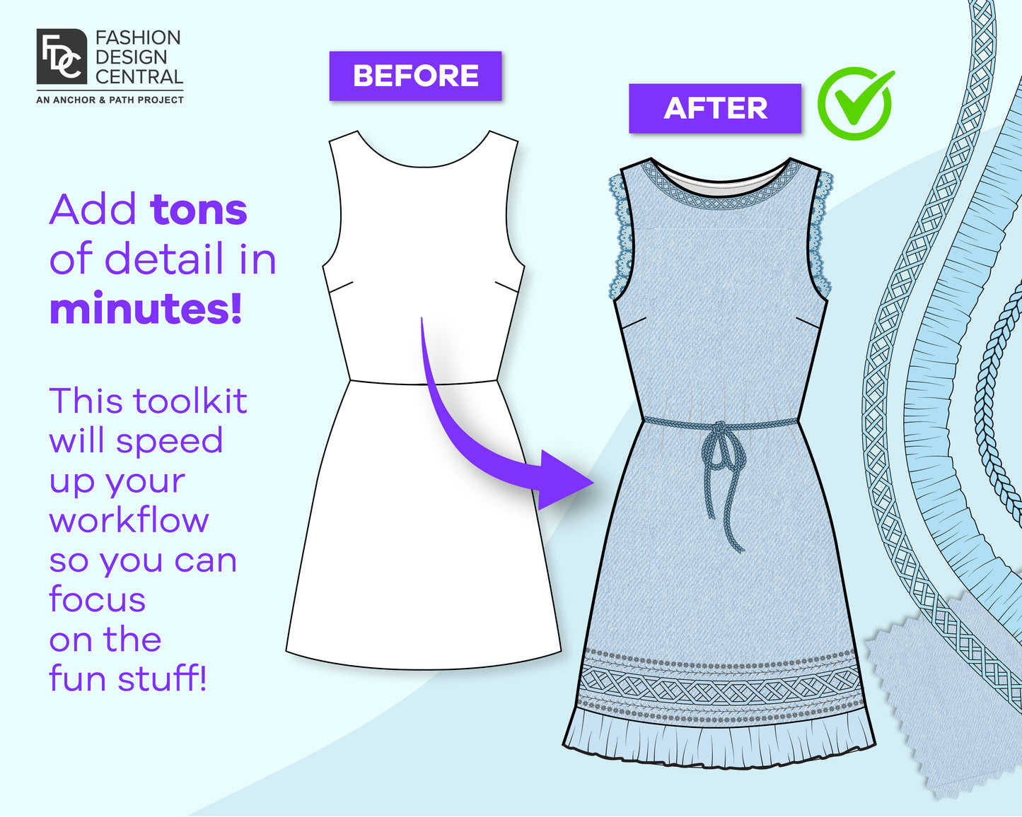 The Ultimate Fashion Design Toolkit for Adobe Illustrator – 500+ Brushes & Assets [Save 60%!]