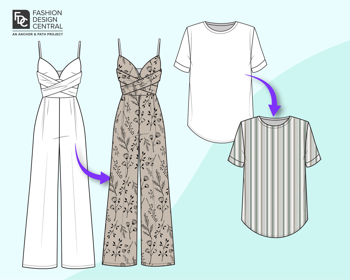 100 Textile Print Swatches for Adobe Illustrator | Elevate Your Fashion Flats