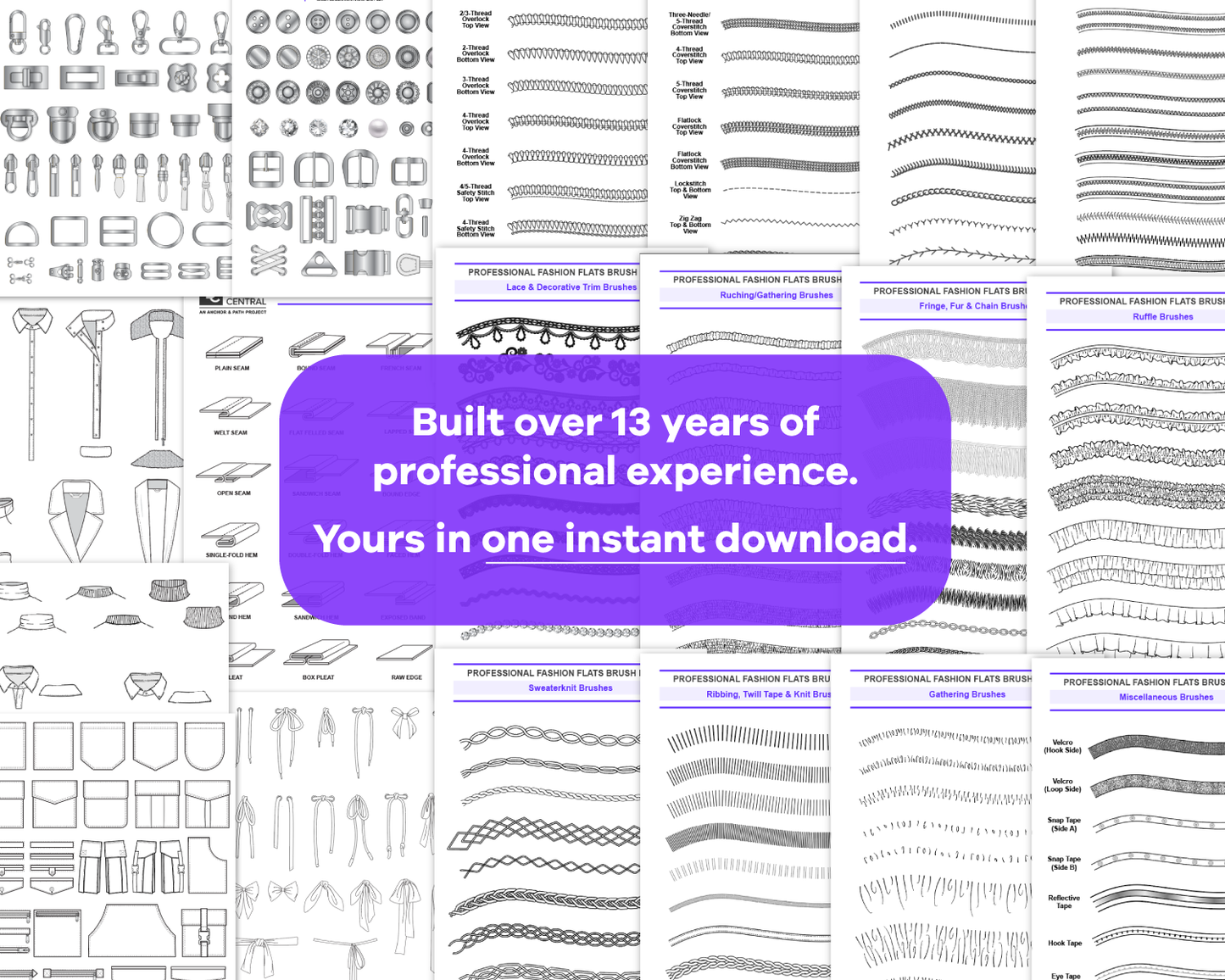 The Ultimate Fashion Design Toolkit for Adobe Illustrator – 500+ Brushes & Assets [Save 60%!]